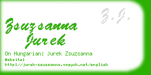 zsuzsanna jurek business card